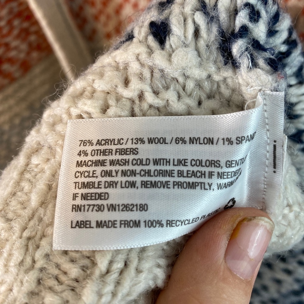 Universal Thread Oversized Wool Blend Multi Color… - image 5